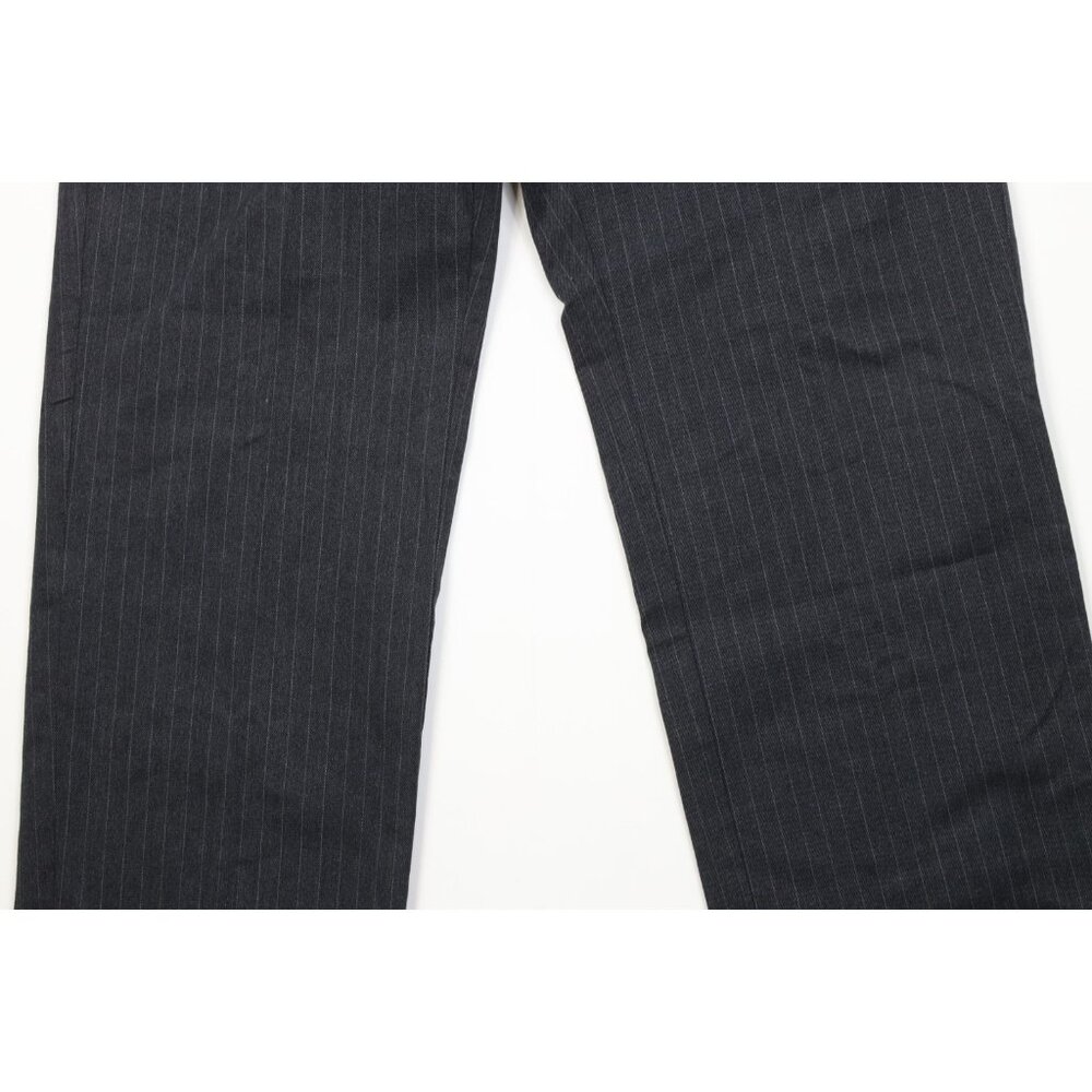 Vintage Y2K 2005 Gap Mens 34x34 Faded Heavyweight Striped Wide Leg Chino Pants - Picture 3 of 10